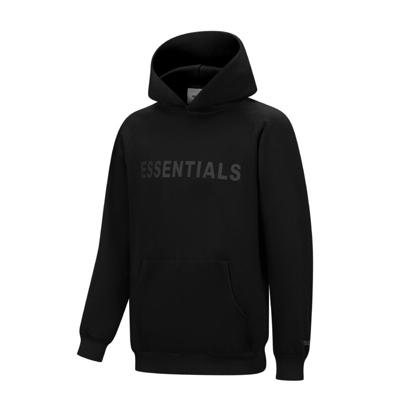 Essentials Hoodie - Tan Oversized Long-Sleeve Pullover Unisex