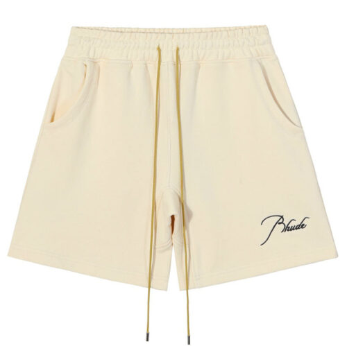 13328623635432907 RHUDE Summer embroidery vintage drawstring Shorts