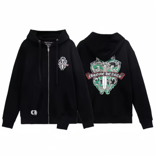 1_0572bb55-085e-4500-bb07-8d03518b4796 Chrome Hearts New Zip Up Hoodie -834