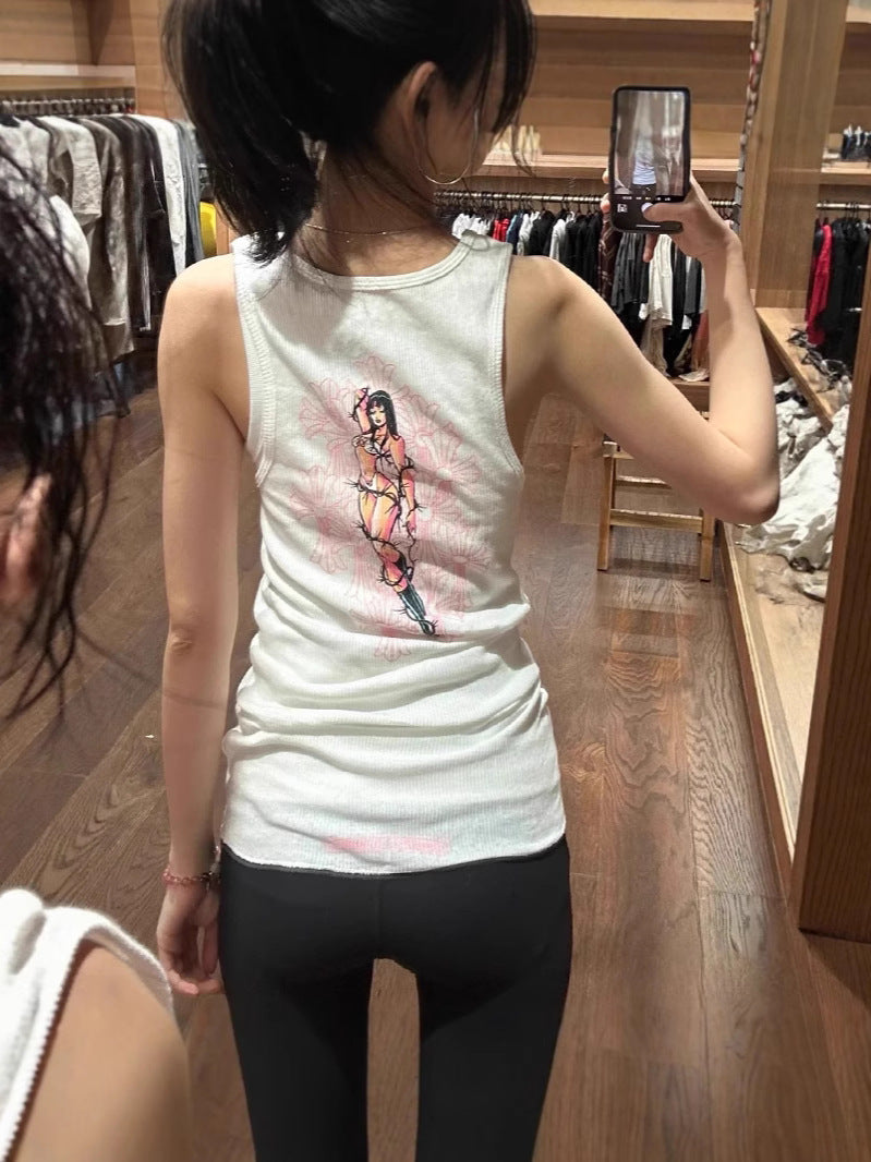 Chrome Hearts Deadly Doll Rib Tank Top