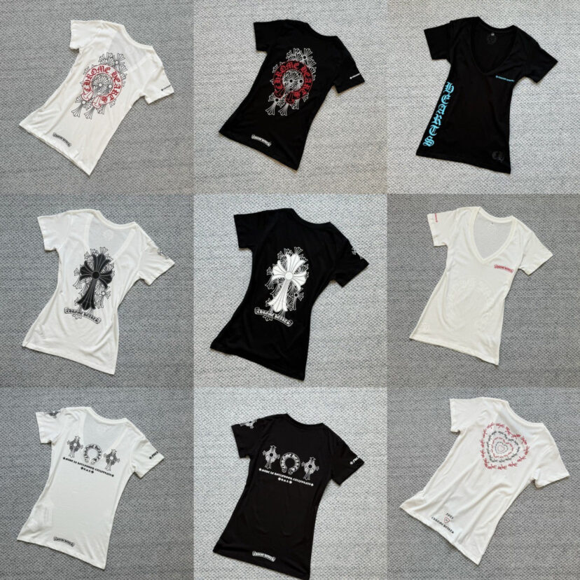Chrome Hearts New V Nceck Women T-shirts