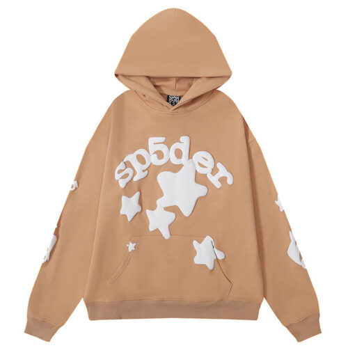 20231212005556 Sp5der Beluga Hoodie Apricot #8212