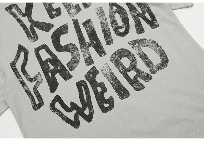 SAINT MICHAEL KEEP FASHINON letter print T-Shirts