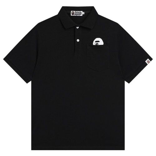 BAPE A BATHING Ape Head Logo Polo T-Shirt