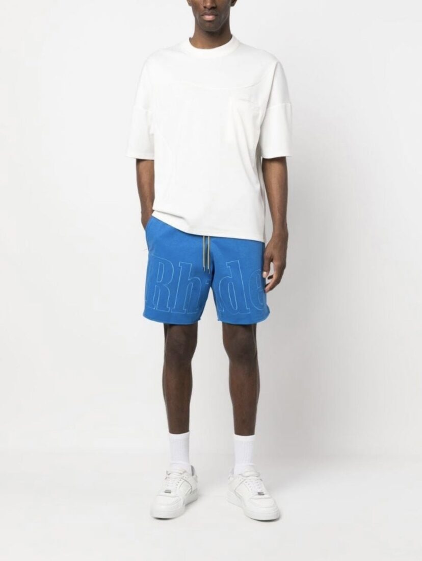 RHUDE logo-print drawstring swim Shorts
