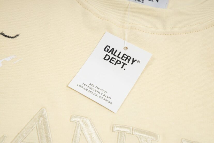 Gallery Dept X LANVIN Hand drawn doodle splash ink letters TEE