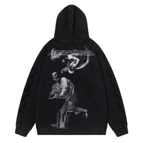 20241112_021239_201 Off White Logo Drawstring Hoodie