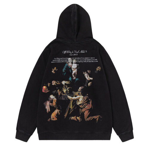20241112_021311_213 Off White Logo Drawstring Hoodie