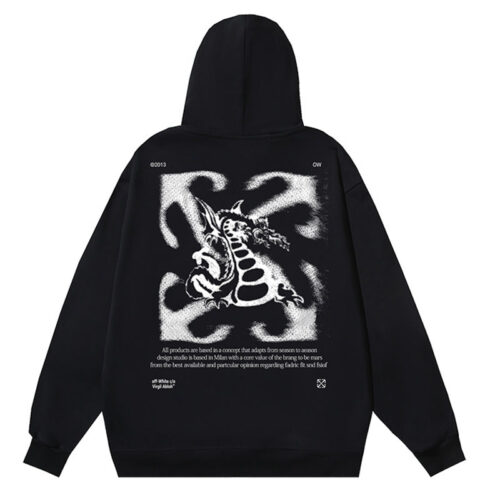 20241113_003542_228 Off White Logo Drawstring Hoodie