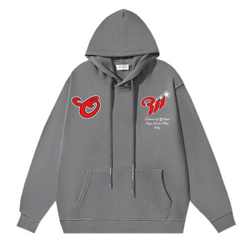 20241113_003614_243 Off White Logo Drawstring Hoodie