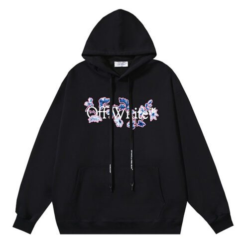 20241113_003753_305 Off White Logo Drawstring Hoodie