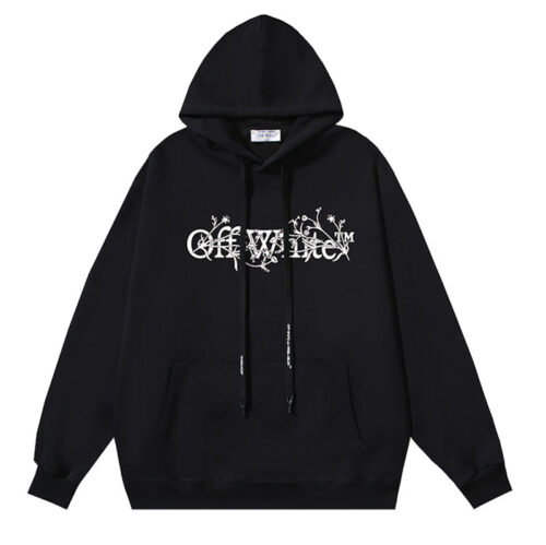20241113_003814_319 Off White Logo Drawstring Hoodie