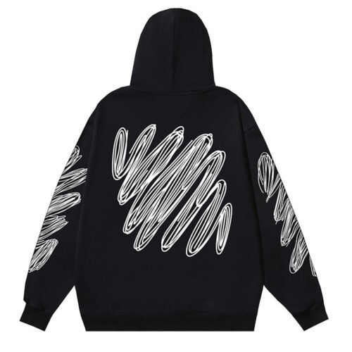 20241113_003856_350 Off White Logo Drawstring Hoodie