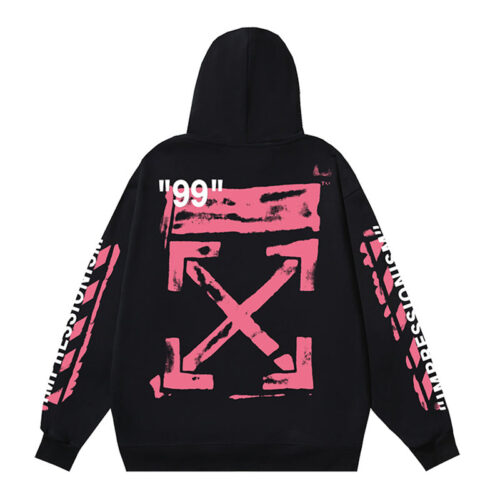20241113_004043_434 Off White Logo Drawstring Hoodie