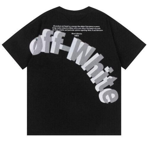 20250213_231241_121 OFF WHITE 3D Letter Pattern T-Shirts