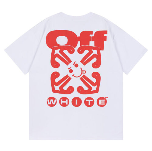 20250613_231546_267 OFF WHITE Smile Arrow T-shirt