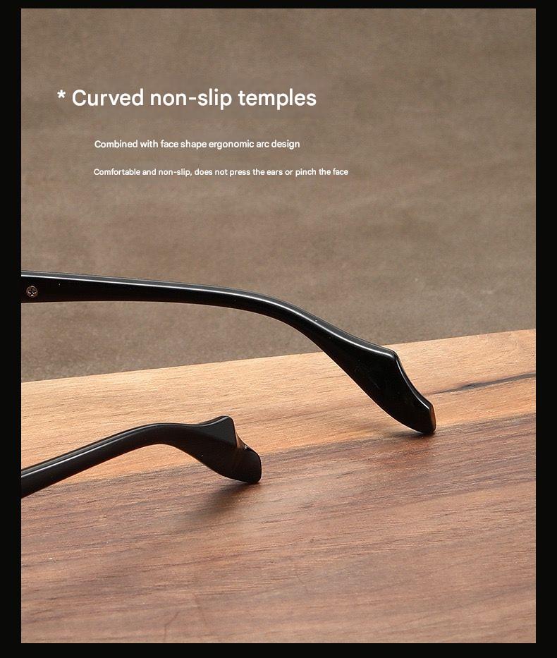 Chrome Hearts retro silver square frameless glasses