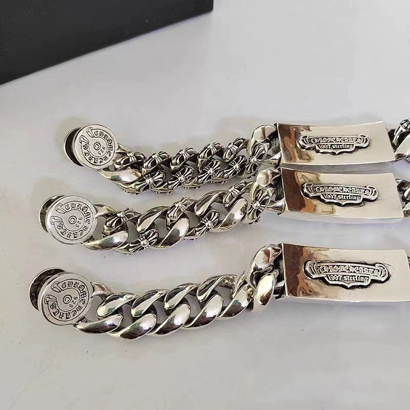Chrome Hearts Dagger Bracelet Cross ID Bracelet