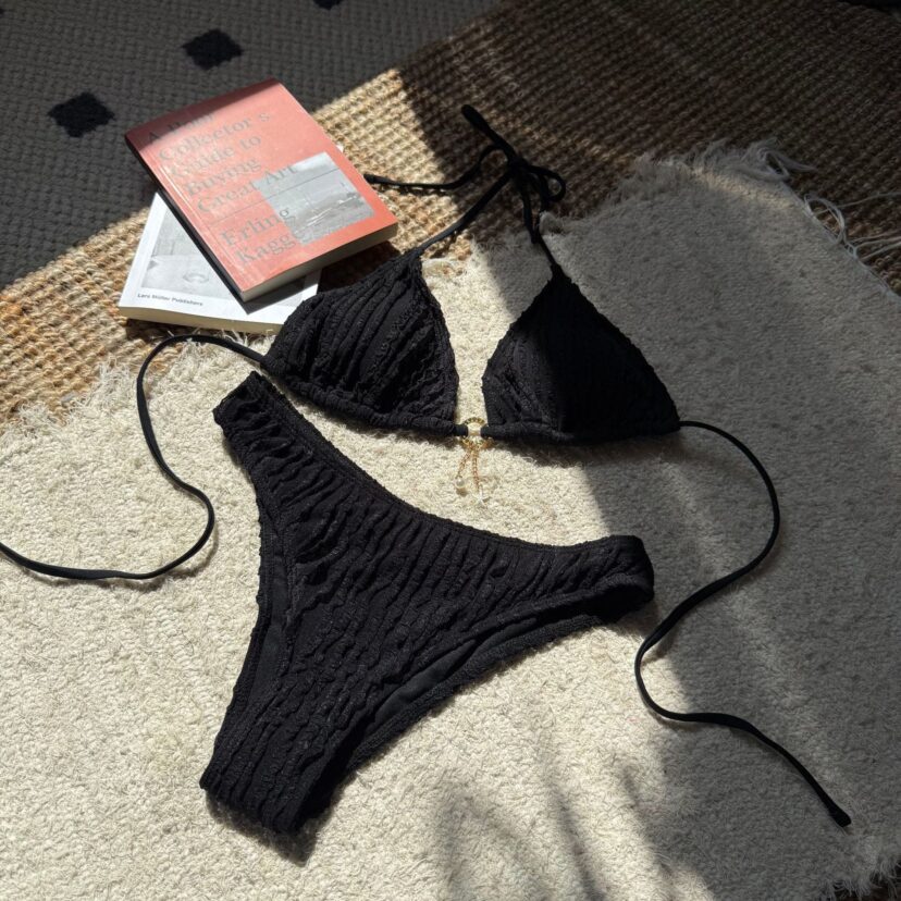 Drawstring Straps Swimsuit Bikini