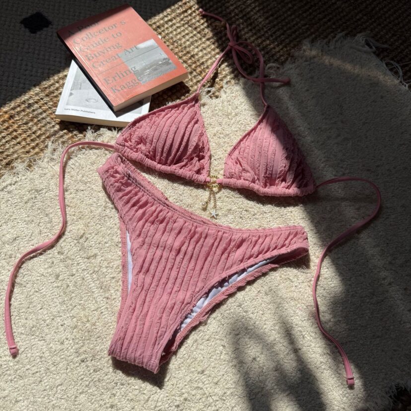 Drawstring Straps Swimsuit Bikini