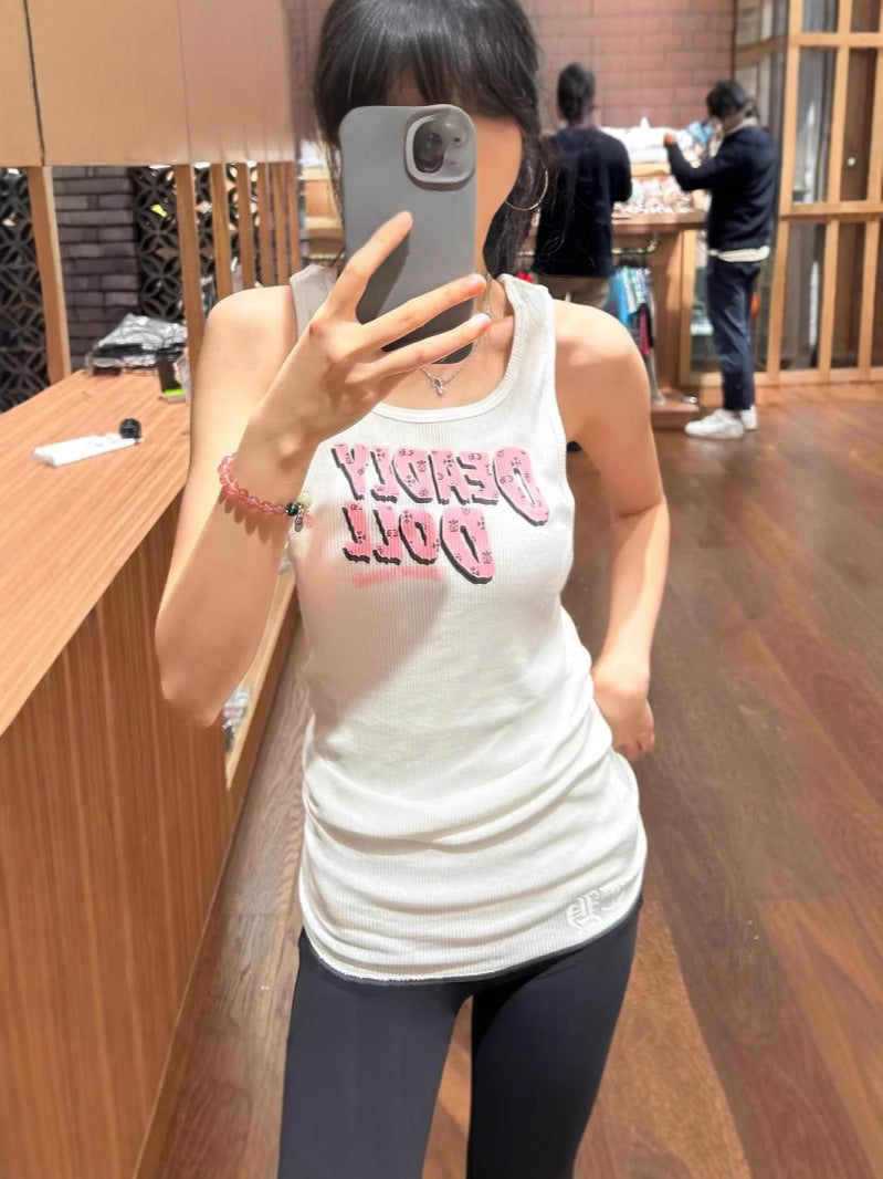 Chrome Hearts Deadly Doll Rib Tank Top