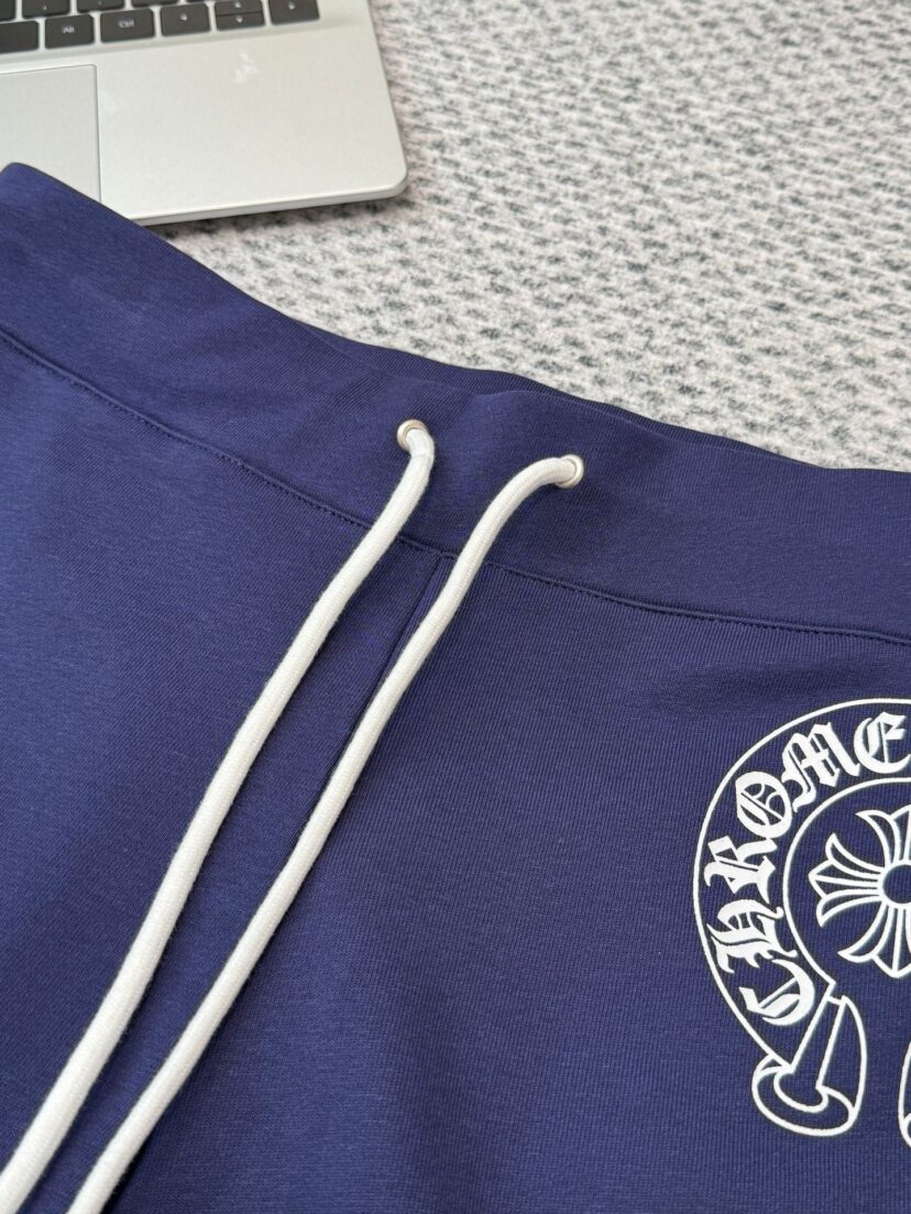 Chrome Hearts Blue Cross shorts for women