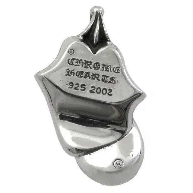 Chrome Hearts ROLLING STONES LIP & TONGUE PENDANT NECKLACE