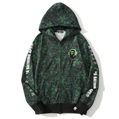 76849aea BAPE Shark Snake Zipper Hoodie