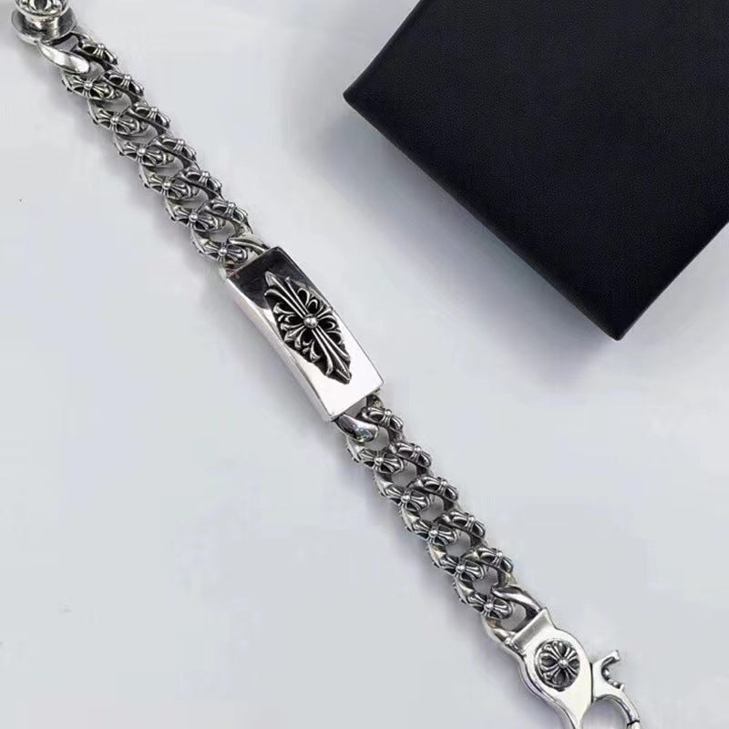 Chrome Hearts Dagger Bracelet Cross ID Bracelet