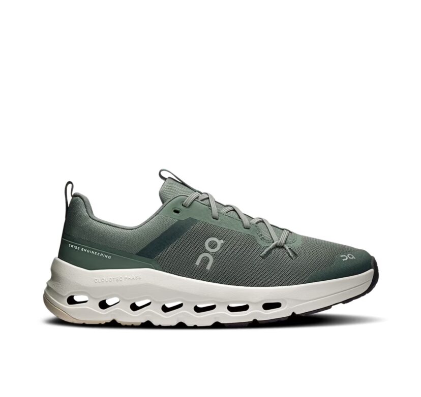 ON Big Kid's Cloudleap Olive/Ghost