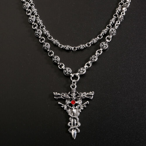 Chrome Hearts necklace Gothic dark pendant