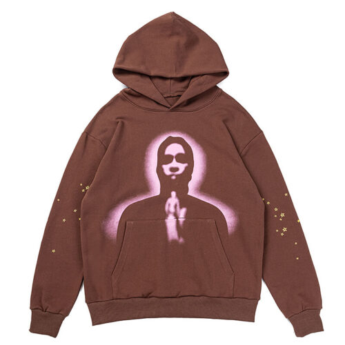 959d7875 Sp5der Young Thug Pink Hoodie #3818