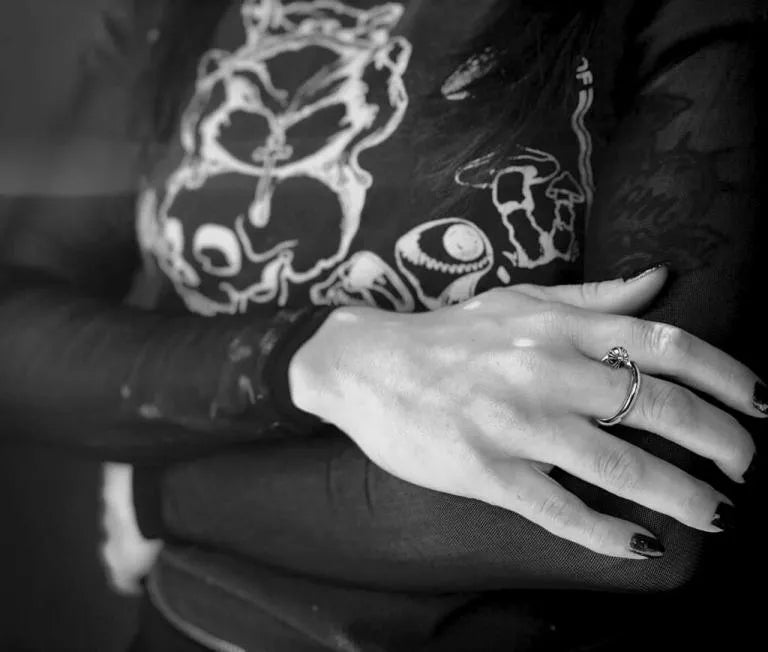 Chrome Hearts Nail Ring ¡§C Crossball 56