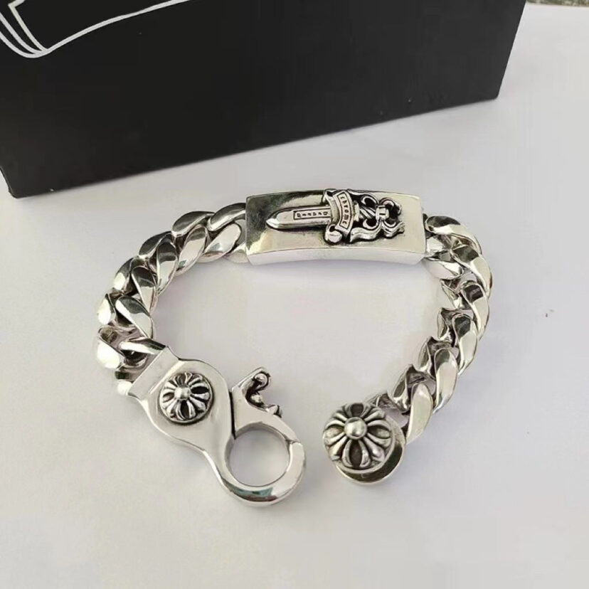 Chrome Hearts Dagger Bracelet Cross ID Bracelet