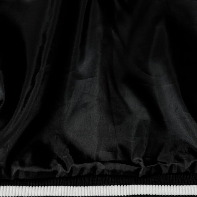 Chrome Hearts Varsity Jacket - Black White Gothic Baseball Coat 2206