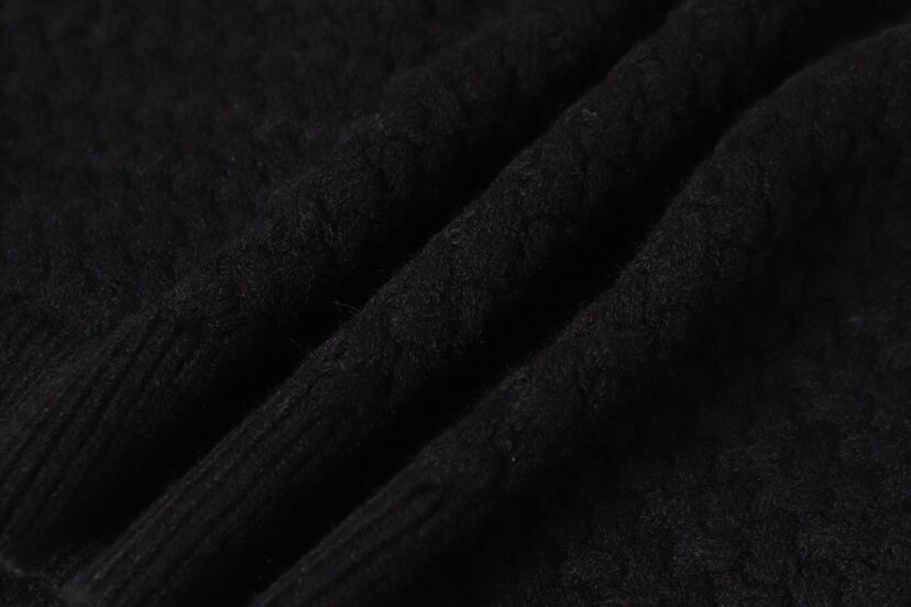 Chrome Hearts Gothic Cross Knit Cardigan - Black Grey Streetwear Jacket 904
