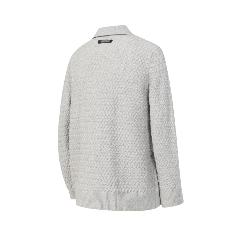 Chrome Hearts Gothic Cross Knit Cardigan - Black Grey Streetwear Jacket 904