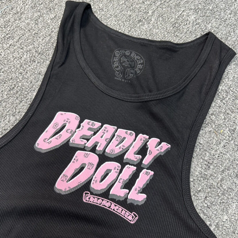 Chrome Hearts deadly doll T-type actress printed vest dress Tank Tops