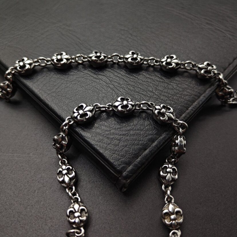 Chrome Hearts anchor flower ball bracelet