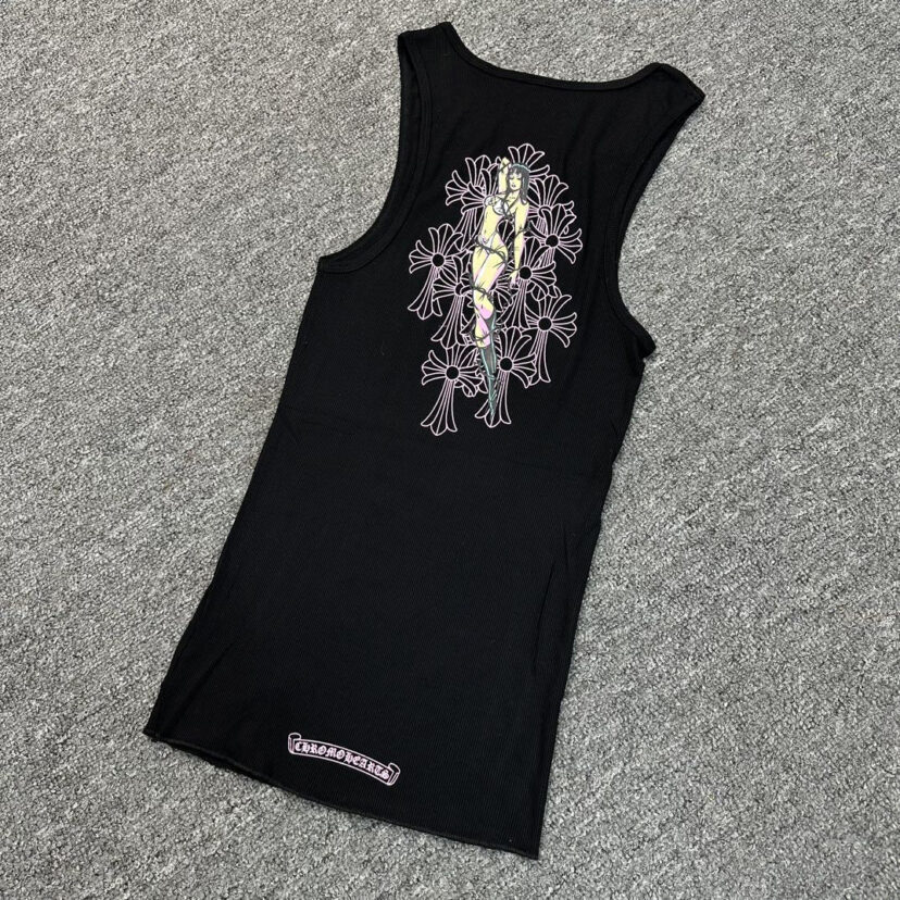 Chrome Hearts deadly doll T-type actress printed vest dress Tank Tops