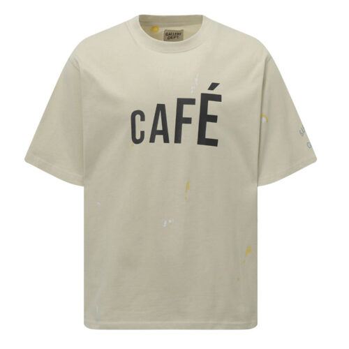 O1CN0185EFoT1lJ4xMox88o__1602154797 GALLERY DEPT. Men's Natural Paint-Splattered Distressed Printed Cotton-Jersey T-