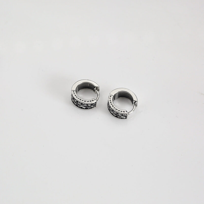 Chrome Hearts retro cross flower high-end earrings