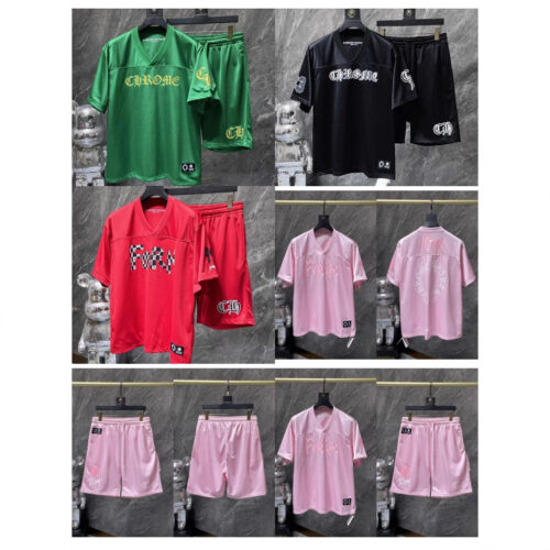 Chrome Hearts flower arm ice hockey suit casual T-shirt suit