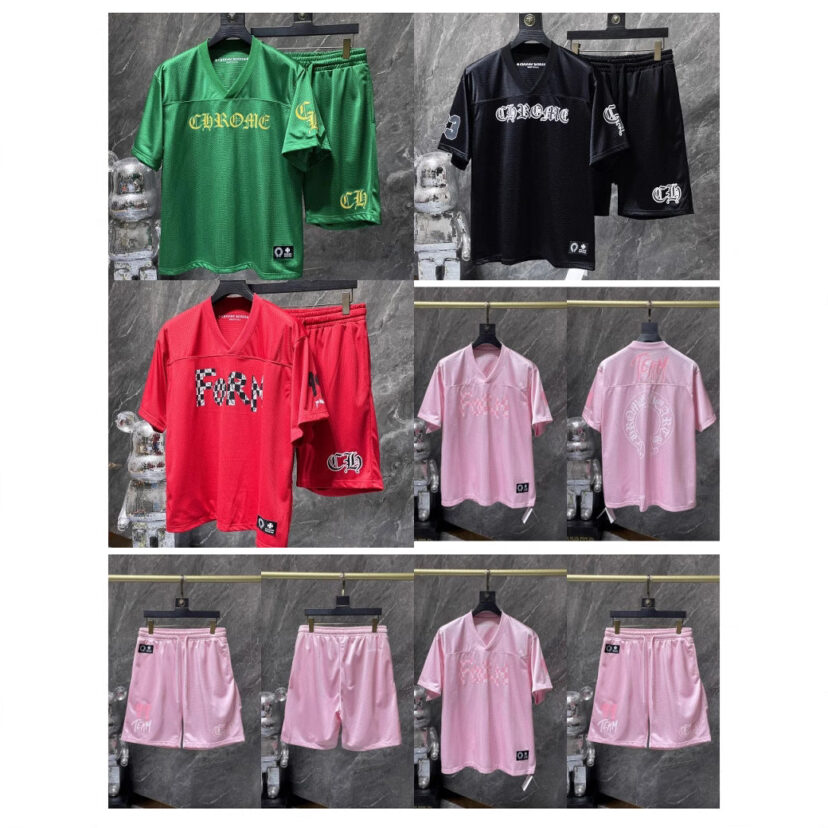 Chrome Hearts flower arm ice hockey suit casual T-shirt suit