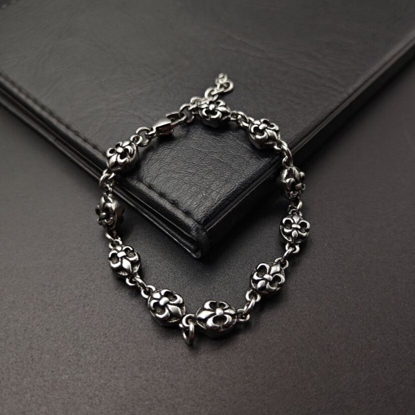 Chrome Hearts anchor flower ball bracelet