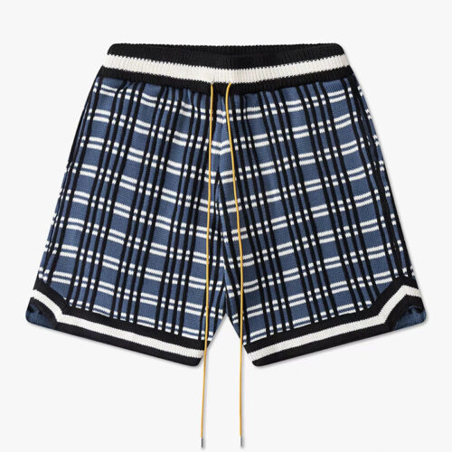 O1CN01El19Xt1yP77L5yRTG__1758116570 RHUDE Plaid Jacquard Loose Drawstring Sweater Shorts