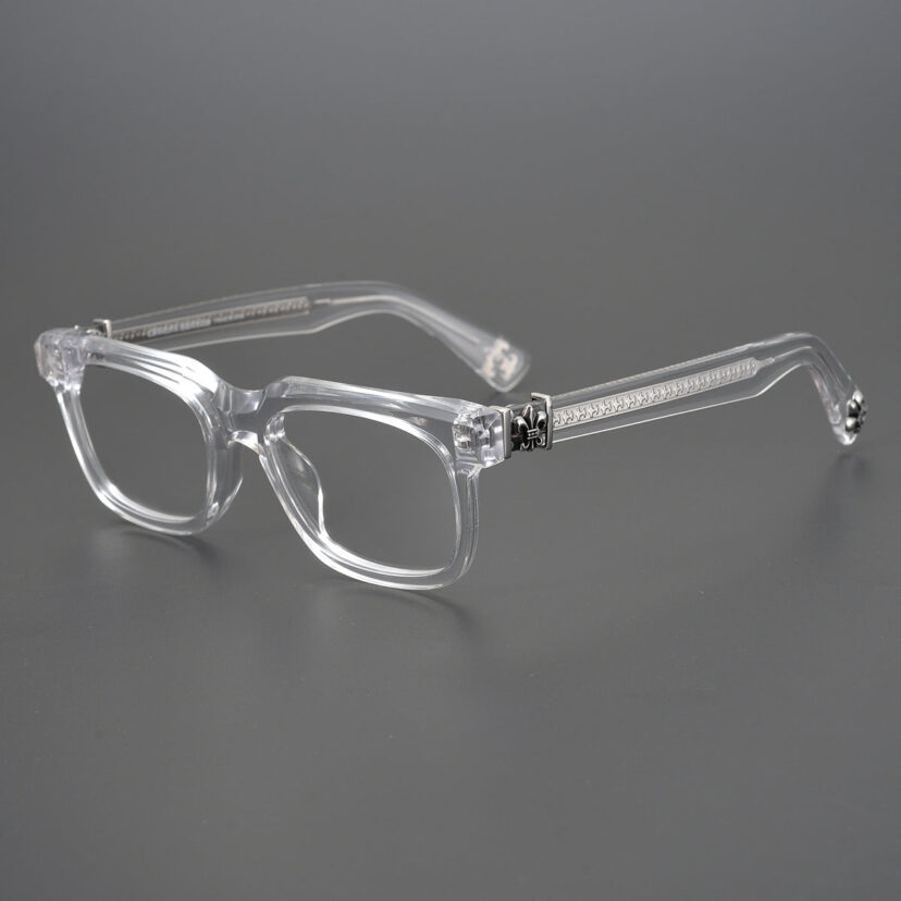 Chrome Hearts finely carved temples, large frame glasses