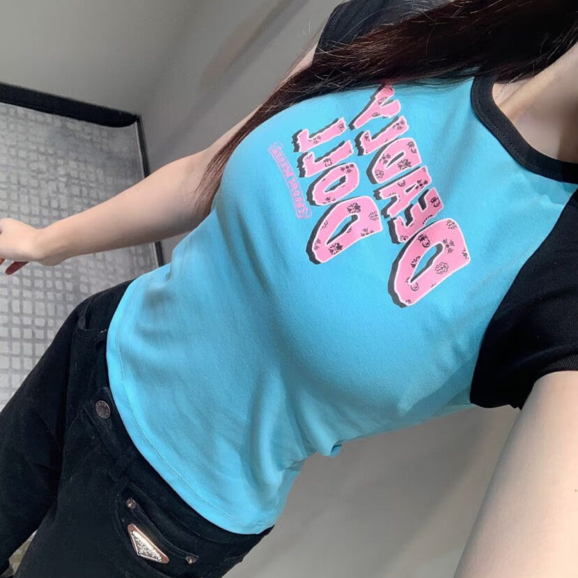 Chrome Hearts deadly doll cartoon goddess print short-sleeved T-shirt