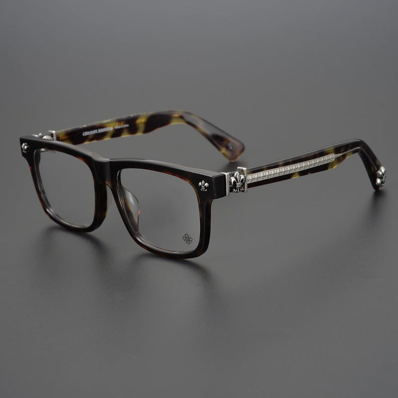 Chrome Hearts finely carved temples, large frame glasses