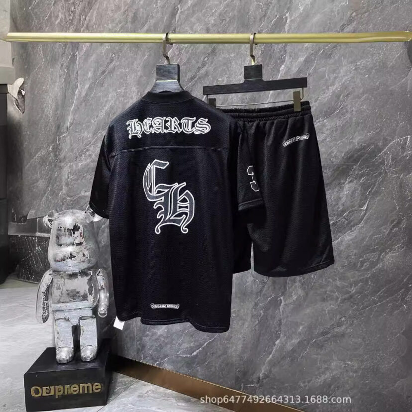 Chrome Hearts flower arm ice hockey suit casual T-shirt suit